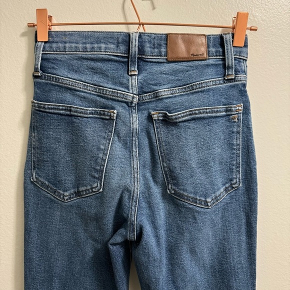 Madewell High Rise Slim Demi-Boot Cut Jeans Size 24 - Picture 8 of 12